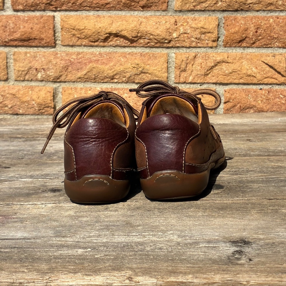 Born Hawkeye Womens 6 M/W W0578 Brown Leather Oxford Lace Up Comfort Shoes 36.5 - Picture 3 of 10